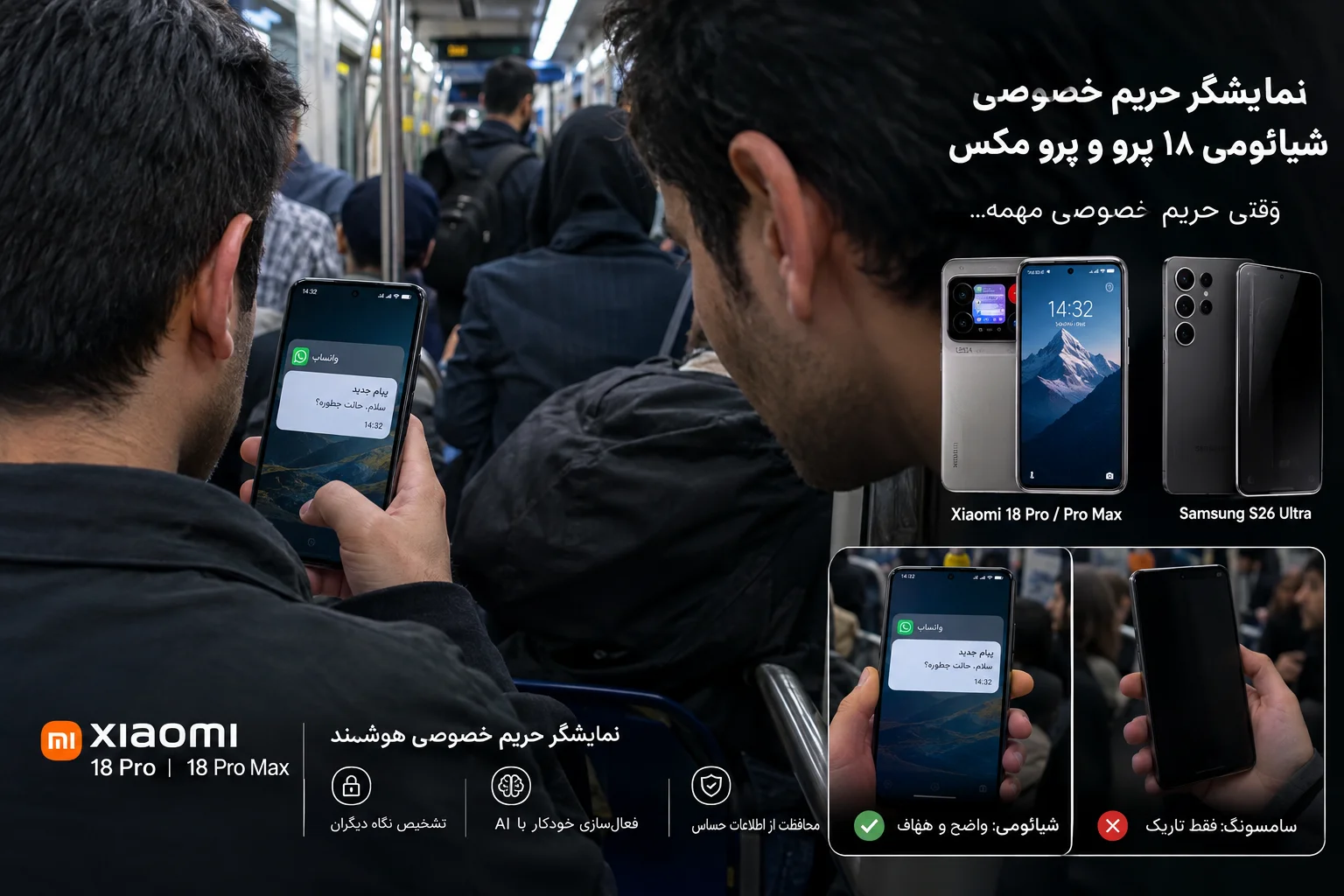 شیائومی ۱۸ پرو و پرو مکس معرفی شدند؛ حریم خصوصی هوشمندتر از سامسونگ S26 Ultra