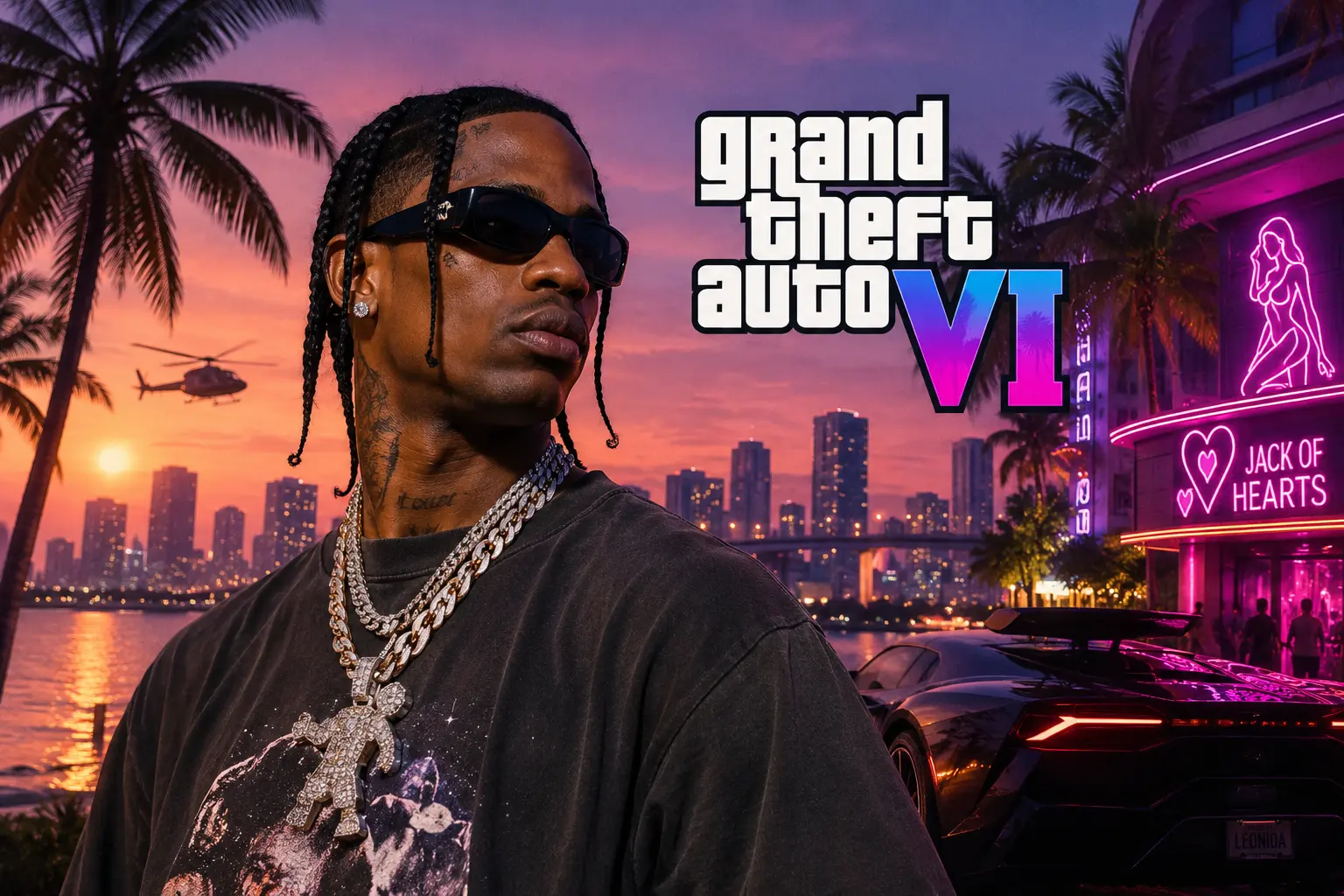 تریویس اسکات به همکاری با GTA 6 اشاره کرد | نشانه‌های «جک آو هارتس» در پست اینستاگرام | بازتاب در استان فارس و شیراز