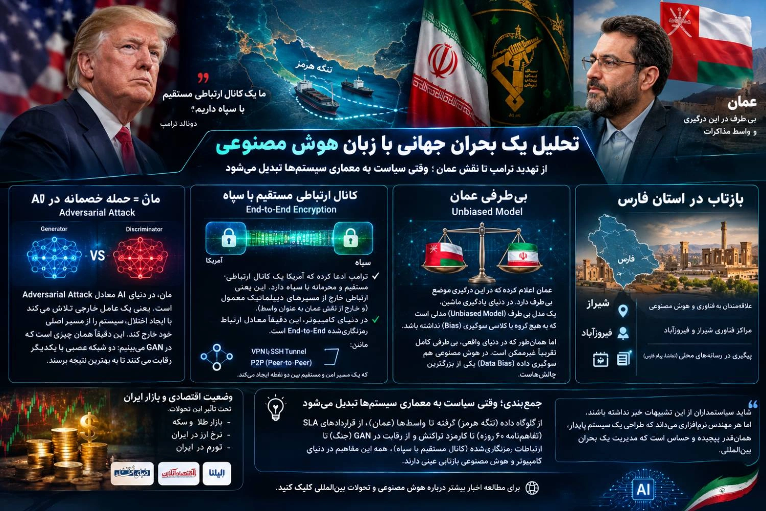 تنگه هرمز در دنیای کامپیوتر | وقتی سیاست به معماری سیستم‌ها تبدیل می‌شود | تحلیل هوش مصنوعی از بحران دریایی
