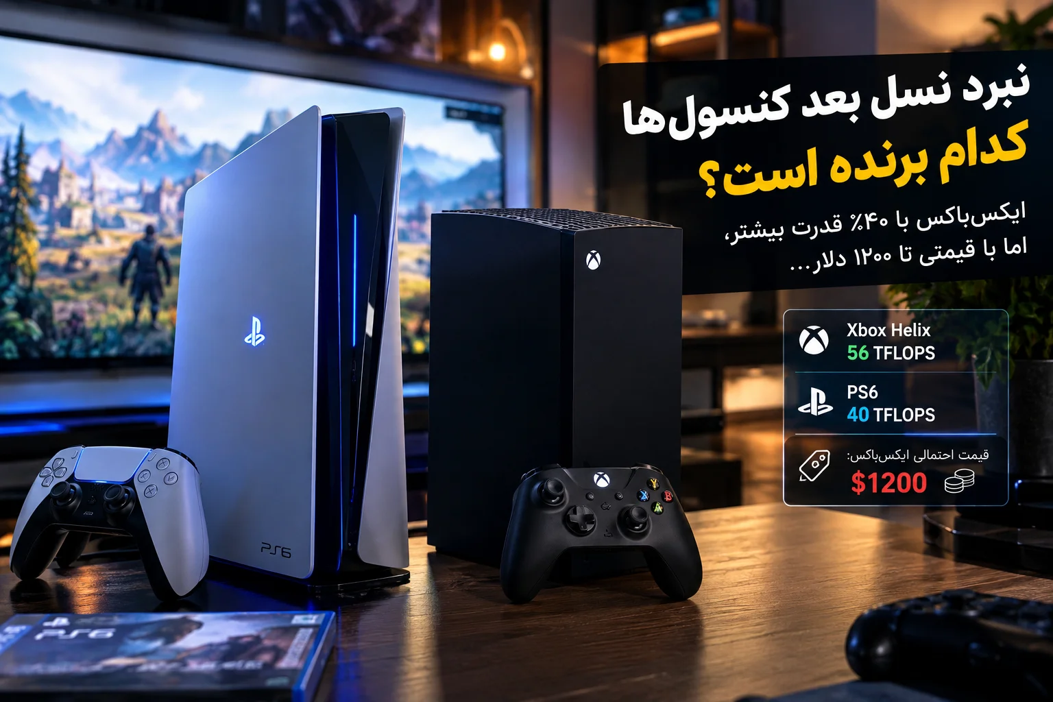 PS6 و Xbox Helix؛ ۴۰ در برابر ۵۶ ترافلاپس، جنگی که قیمت تعیین می‌کند