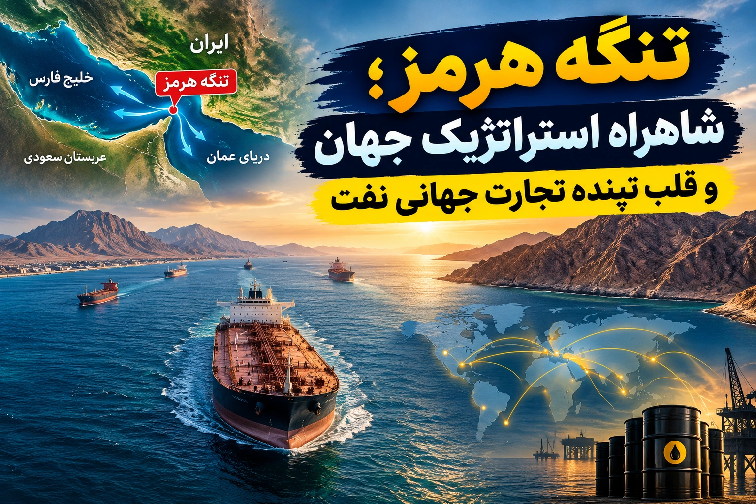 تنگه هرمز؛ شاهراه استراتژیک جهان و قلب تپنده تجارت جهانی نفت