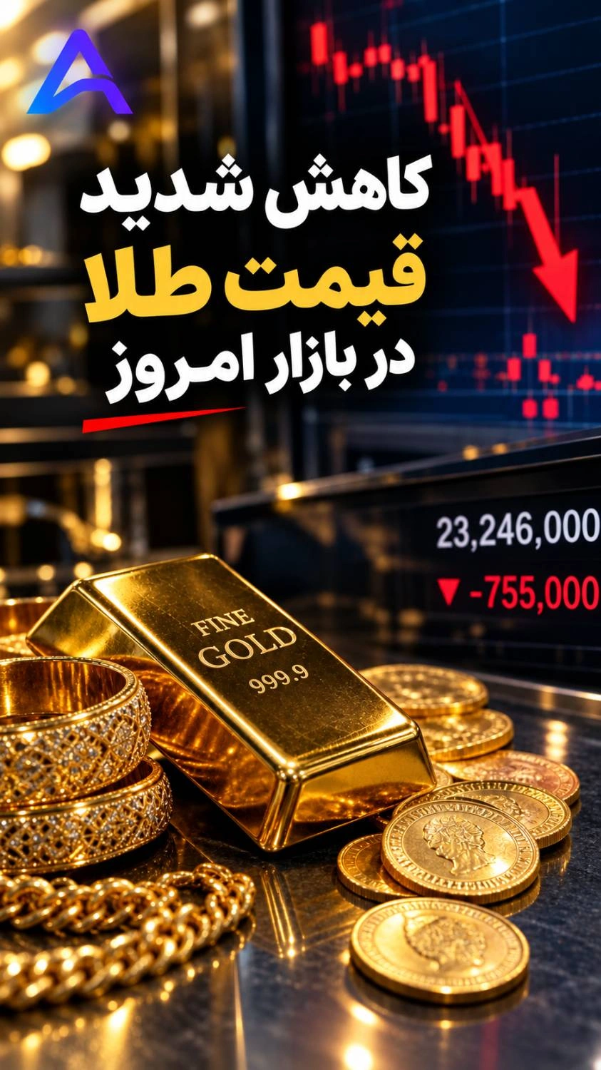 قیمت طلا امروز ۲۳ شهریور ۱۴۰۵ در زمان بازگشایی بازار | لرزه به قیمت‌ها در بازار طلا افتاد | کاهش شدید در بازار فارس و شیراز